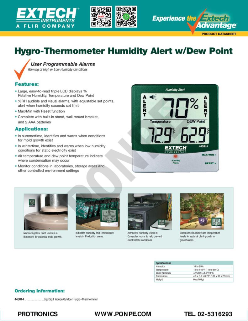 temperature and humidity meter