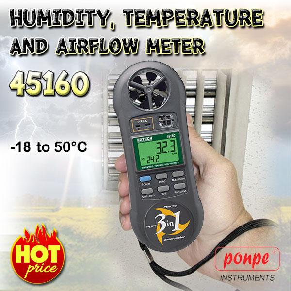 temperature and humidity meter 45160