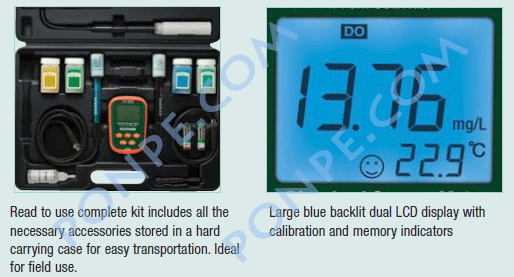 เครื่องวัด PH+EC+DO